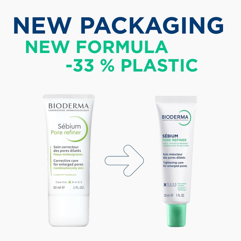Bioderma Sébium Pore Refiner Cream - Pore Minimizer & Makeup Primer for Oily, Acne-Prone Skin | 1.01 oz