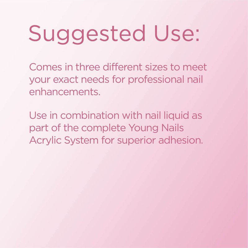 Young Nails Acrylic Cover Powder - Self-Leveling Acrylic Nail Powder, Clear Nude Pink White Acrylic Powder for Nail Extenstion, Professional Grade, Superior Adhesion, Color - Beige, 85g
