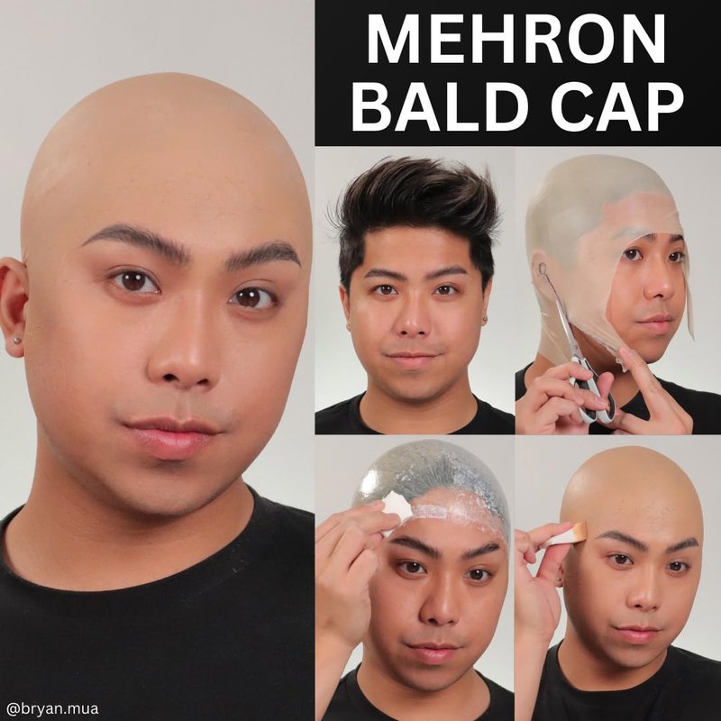 Premium Character Makeup Kit for Halloween & Cosplay - Complete Set with Tools & Instructions | Bald Cap Included