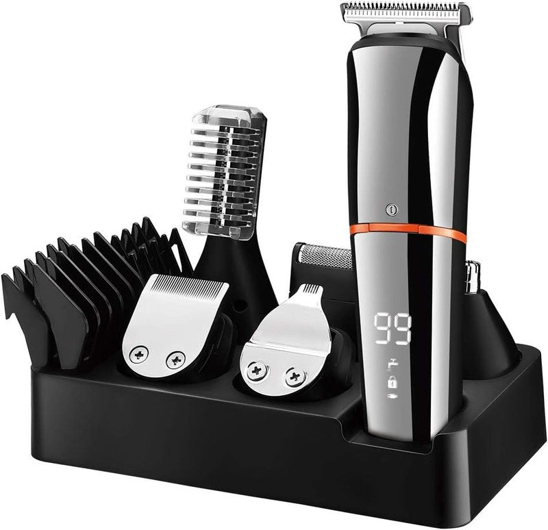 SURKER Beard Trimmer - 6-in-1 Cordless Precision Grooming Kit for Men | Waterproof & USB Rechargeable
