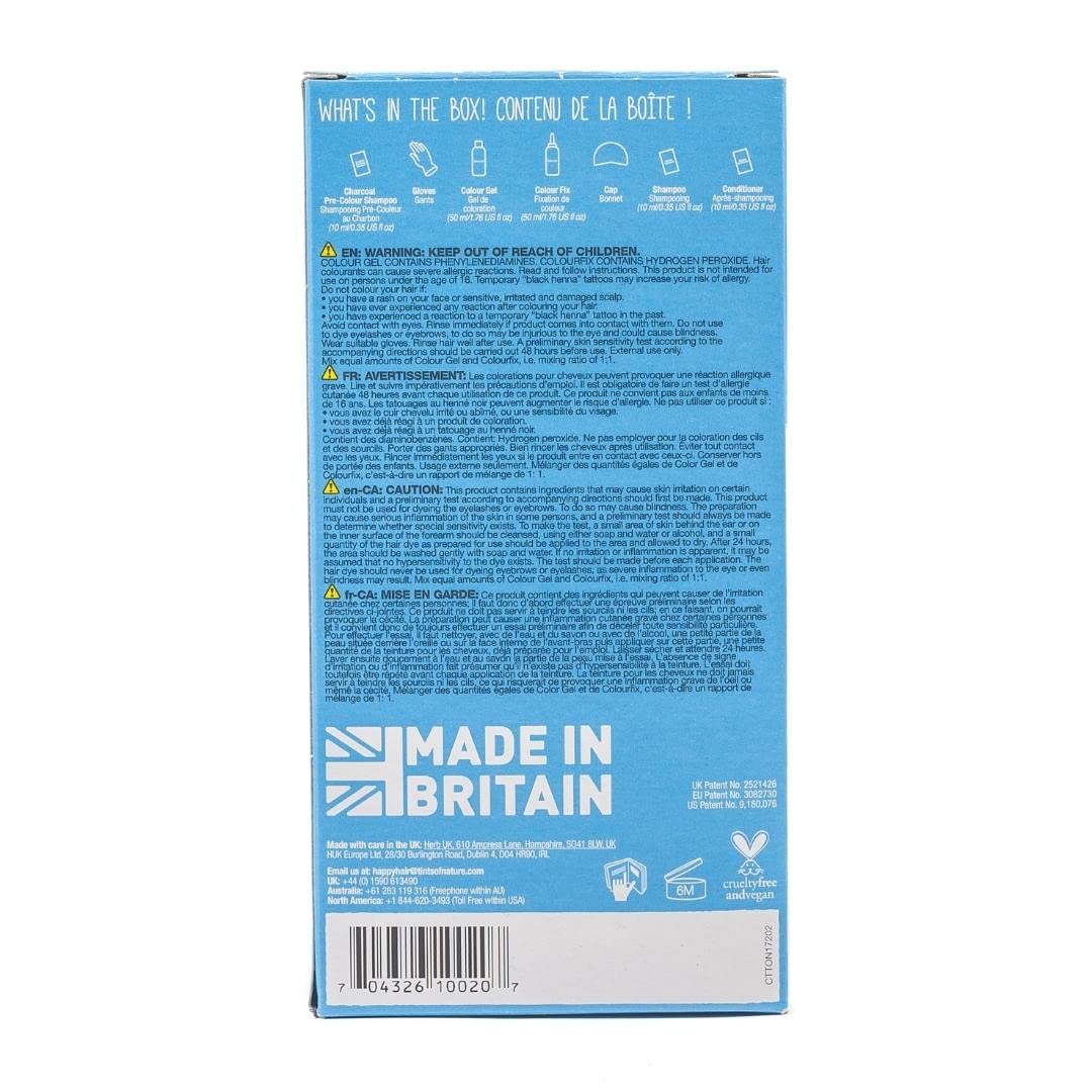 Tints of Nature 2N Natural Darkest Brown Permanent Hair Dye, Nourishes Hair and Covers Greys, Ammonia-Free, 4.4 fl oz