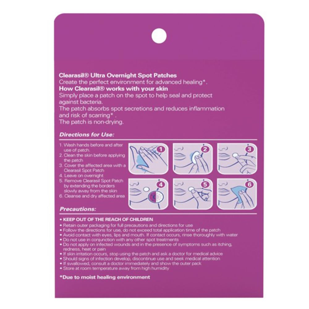 Clearasil Stubborn Acne Control 5in1 Pimple Patch, 18 Count (Pack of 3)
