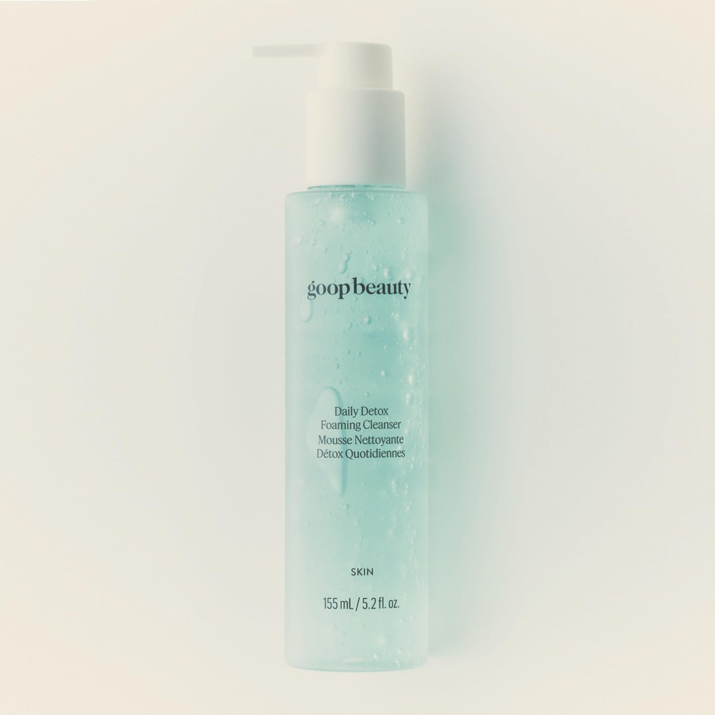 goop Beauty Daily Detox Foaming Cleanser | Hydrating Face Wash to Remove Makeup, Oil, & Dirt | Malachite, AHAs, & Glycerin | 5.2 fl oz