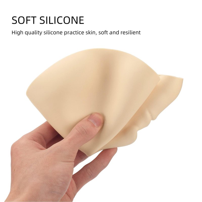 Face Practice Skin, 10 Pcs 3D Practice Face Skin Practice Skin Face Microblading Eyebrow Eye Lip Silicone Fake Skin for Beginners Experienced Artists