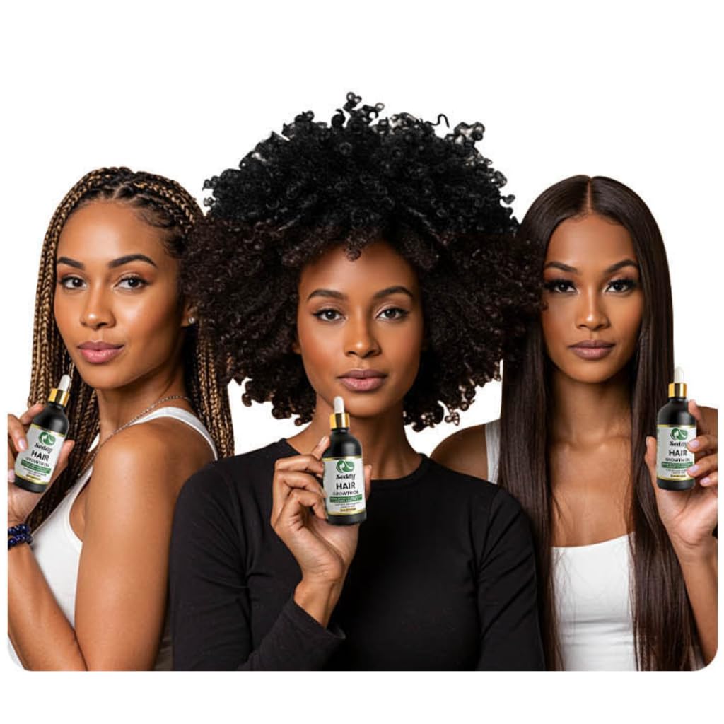 Seddy Hair Growth Oil with Biotin, Caffeine, Saw Palmetto, Rosemary, Castor & Jojoba – Scalp Treatment for Thinning Hair, Breakage & Dryness – Strengthening & Nourishing Hair Oil – 3.4 fl oz