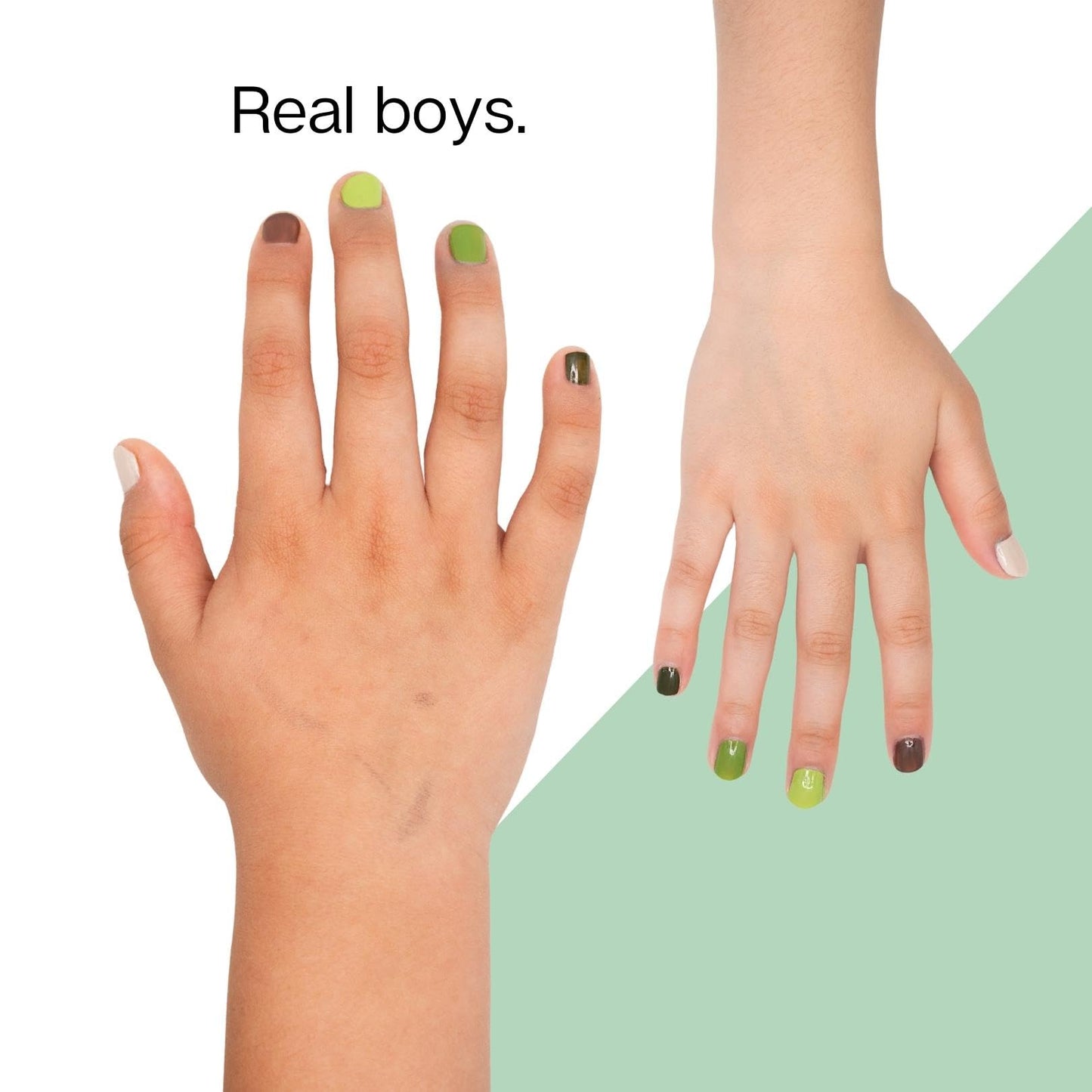 Dude Paint Dudes in Camo (Military/Camouflage) Nail Polish Set for Boys Pack of 5 Colors