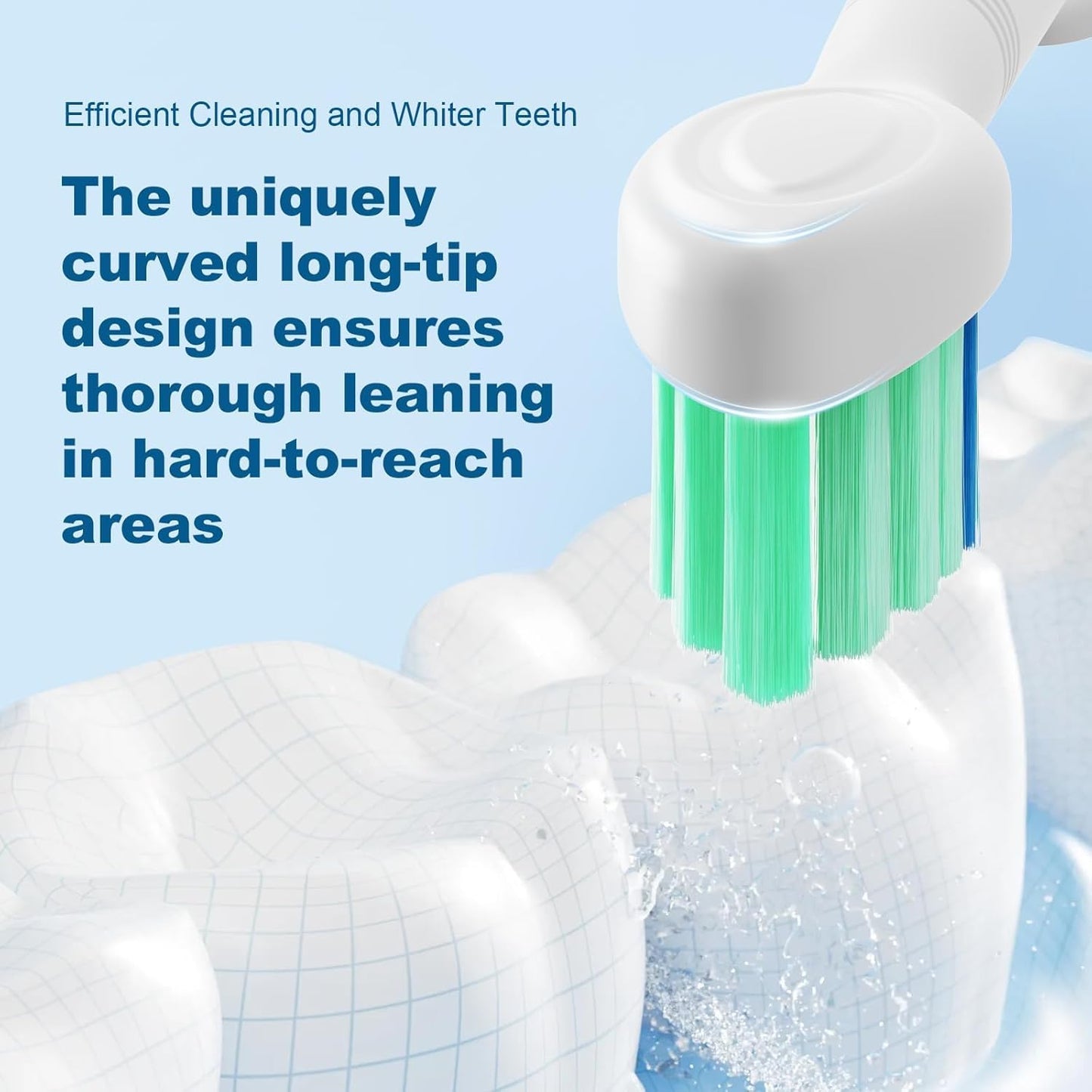Replacement Toothbrush Heads Compatible with Philips Sonicare Electric Toothbrush,Replacement Brush Head for Replacement Heads C1 C2 G2 W 4100 HX9023/65 HX6062/65 and More Sonicare Snap-on Handles
