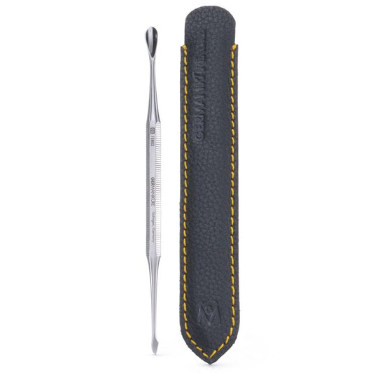 GERMANIKURE Nail Knife & Cuticle Pusher Manicure Implement in Leather Case, Made in Solingen Germany