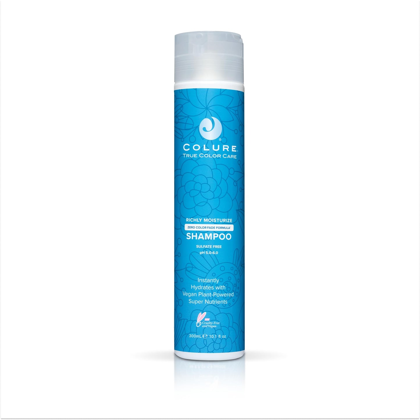 COLURE Richly Moisturize Shampoo 10 oz - Superior Hydrating Sulfate Free Cleanser for Dry Color Treated Hair Care