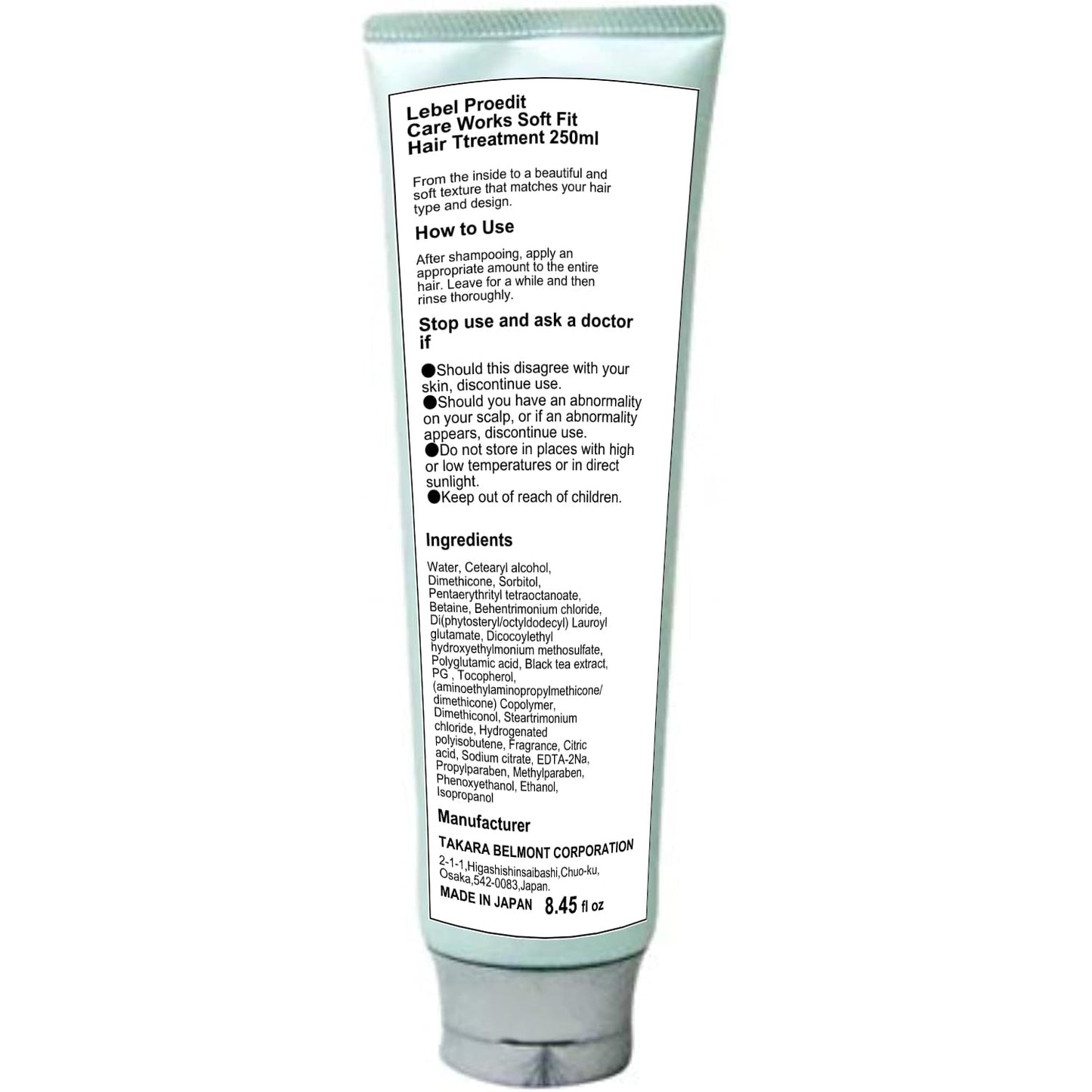 Lebel Proedit Care Works New Hair Ttreatment Soft Fit - 250ml