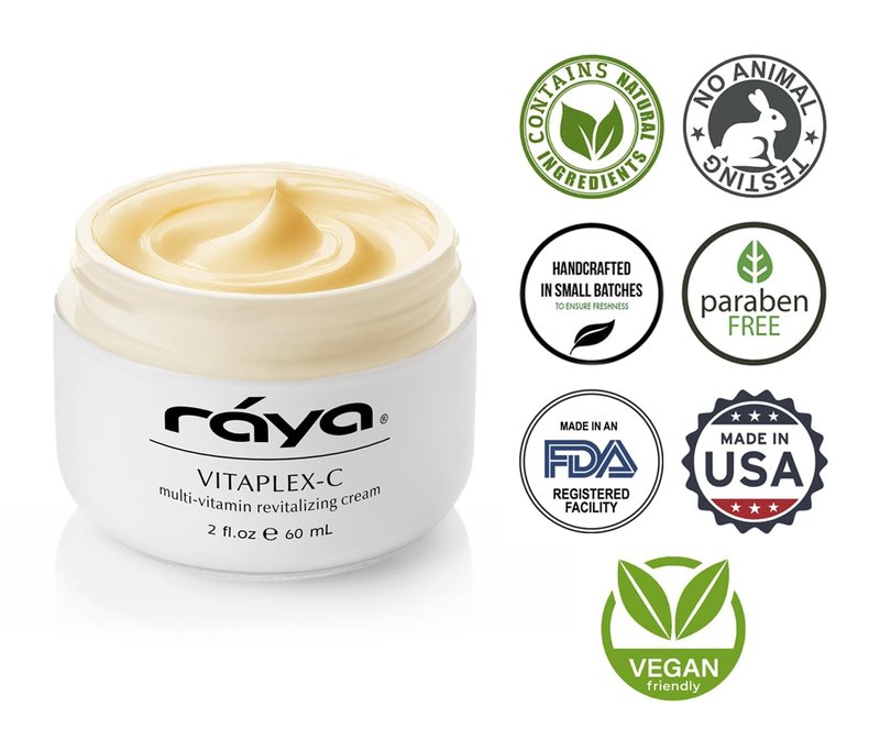 Raya Vitaplex-C Cream (305) | Moisturizing, Multi-Vitamin, Anti-Aging, and Revitalizing Face Cream for Dry, Mature | Tones and Firms | Helps Reduce Fine Lines and Wrinkles