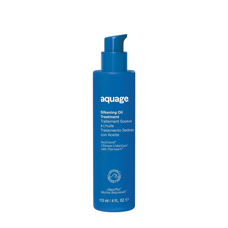 Aquage SeaExtend Silkening Oil Treatment - Nourishing Hair Oil for Shine & Smoothness | 4 oz
