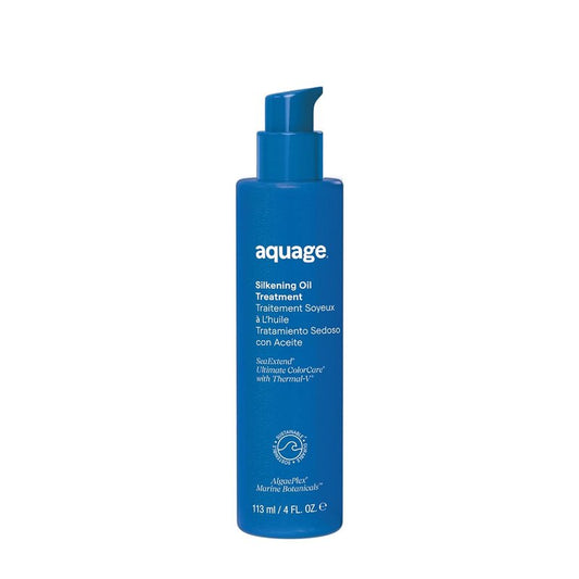 Aquage SeaExtend Silkening Oil Treatment - Nourishing Hair Oil for Shine & Smoothness | 4 oz