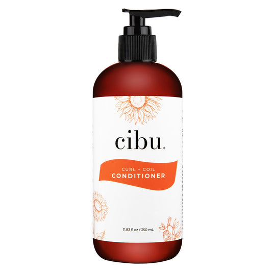 CIBU Curl + Coil Conditioner Cleanses, Hydrates, Revitalizes, Detangles & Preserves Natural Curl + Coil for Frizz-Free Smooth Manageable Hair (Conditioner, 350ml)