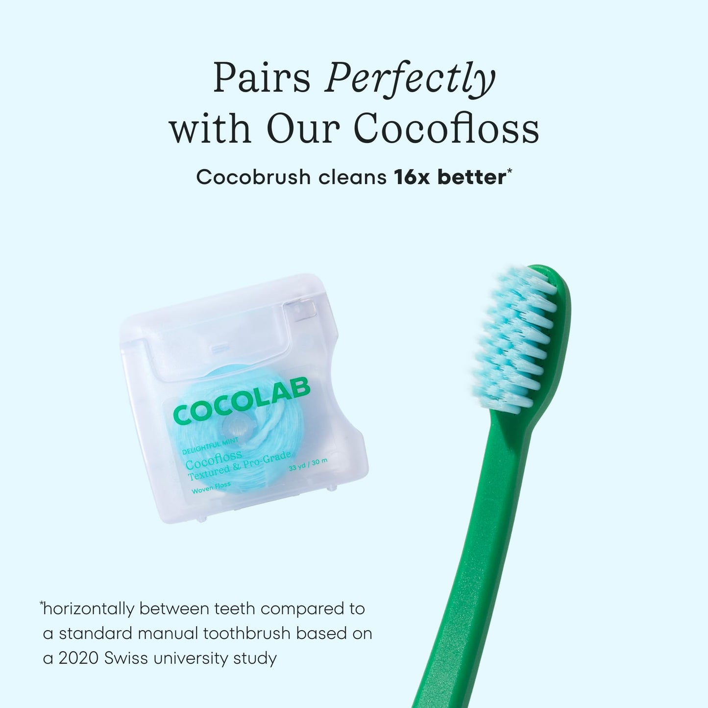 Cocobrush Ultra Soft Toothbrush by Cocolab, Compact Head Bristles for Teeth Cleaning, Sensitive Gums Oral Care, Manual Toothbrush for Adults and Kids, Cherry Blossom