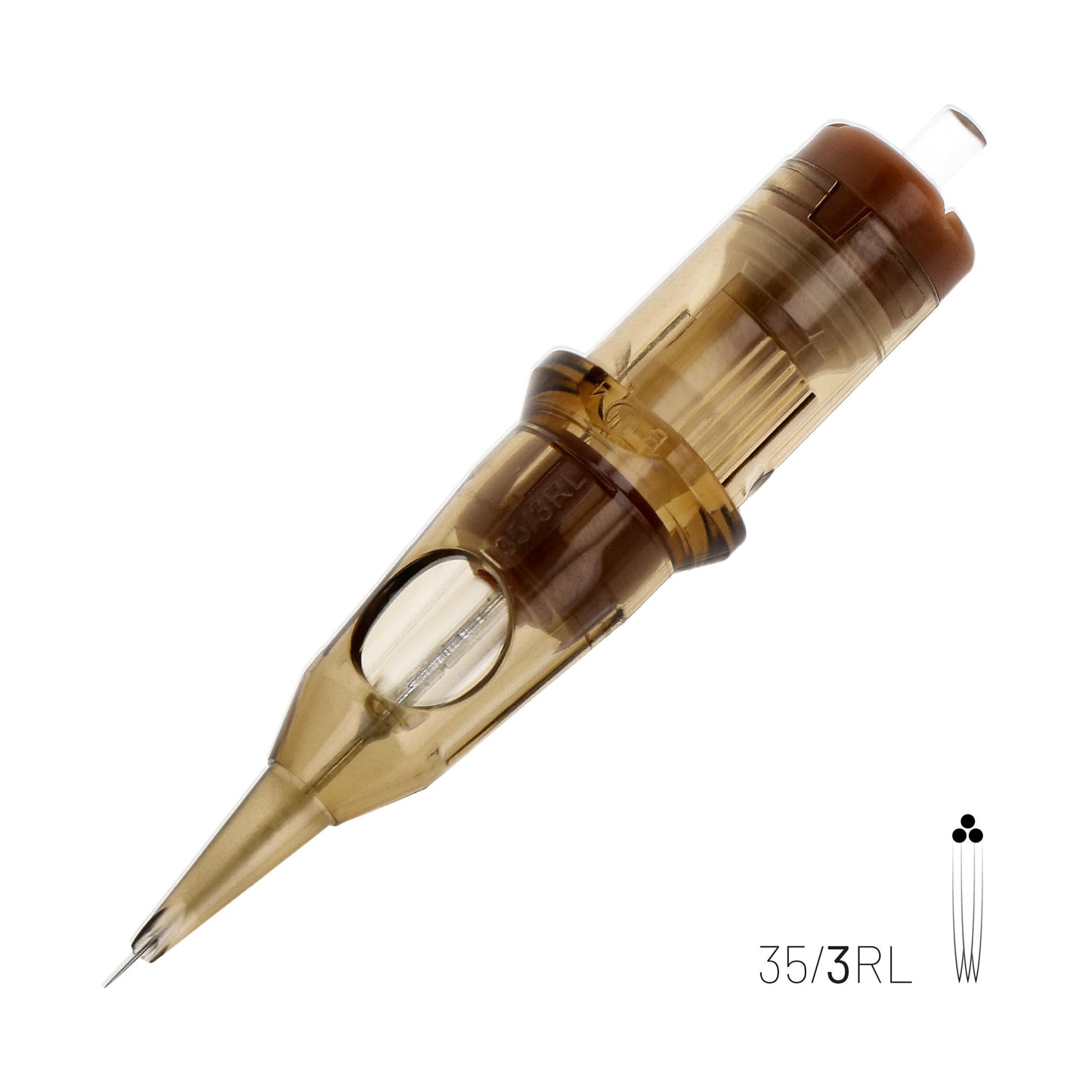 Kwadron Tattoo Needle Cartridge, Box of 20, Round Liners Long Taper - 3 Round Liner Long Taper - 35/3RLLT