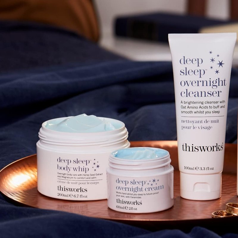 This Works Deep Sleep Overnight Cleanser, with Oat Amino Acids & Hyaluronic Acid to Gently Exfoliate & Rehydrate, 100ml