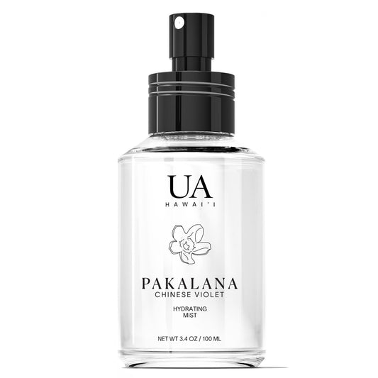 Pakalana Chinese Violet Body and Hair Mist from Hawaii, Hair Perfume for a Light, Hydrating Refresh, Body Mist for Women and Men, Alcohol-Free, With Moisturizing Hyaluronic Acid & Glycerin, 3.4 oz