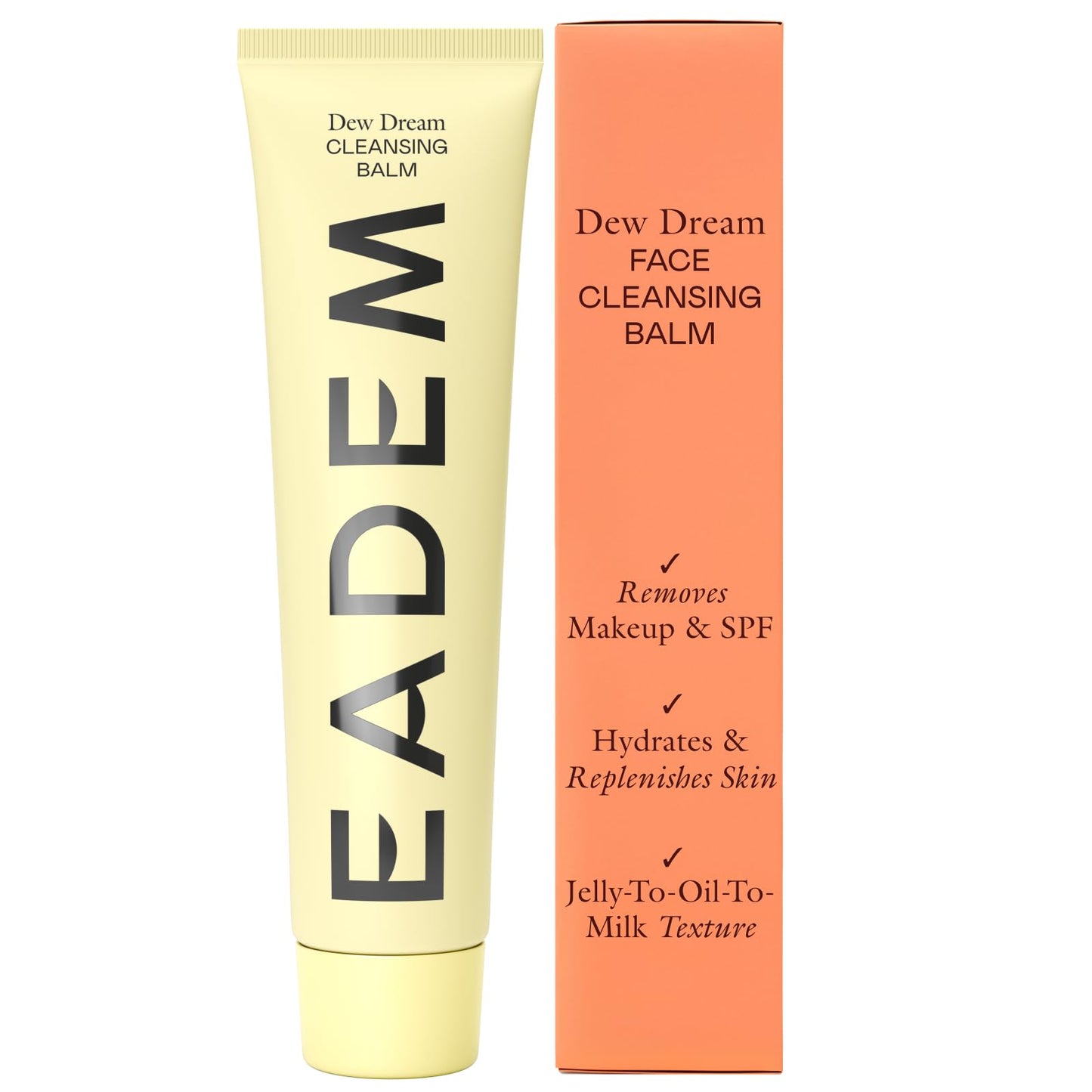 EADEM Dew Dream Hydrating Cleansing Balm & Makeup Remover with Moringa & Tiger Grass, Facial Cleanser & Skincare Moisturizer, Skin Care Make Up Remover Balm, 3.4 oz