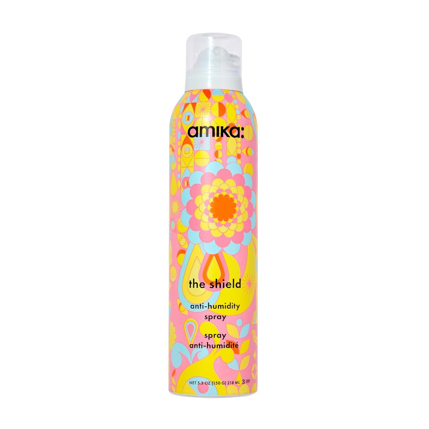 Amika The Shield Anti-Humidity Spray - Lightweight Heat Protection with UV Filters for Smooth, Frizz-Free Hair