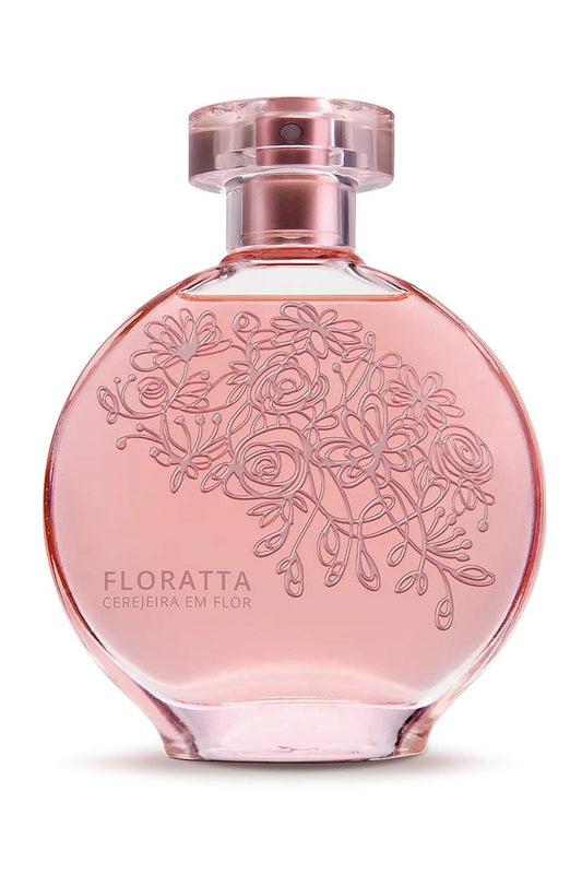 O Boticário Floratta Cherry Blossom Eau de Toilette - Delicate Floral Fragrance for Women - Sweet Cherry & Soft Petals - Long Lasting Everyday Womens Perfume - Cruelty-Free & Vegan - 2.5 oz (75 ml)