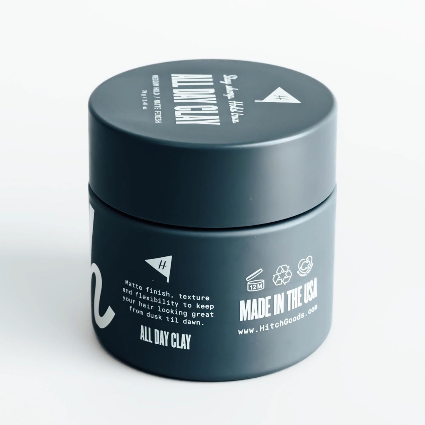 Hitch All Day Clay Medium Hold Matte Finish Hair Clay Pomade for Men