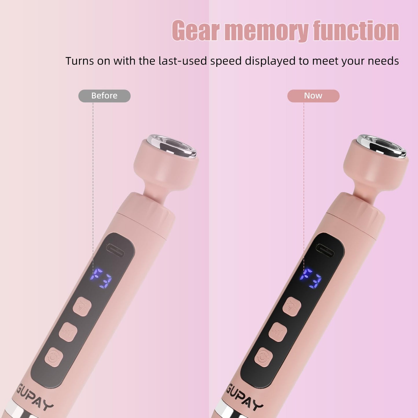 GUPAY Electric Nail Files, Cordless Rechargeable Nail Drill Machine for Natural Acrylic Gel Nails, Professional Portable Efile Manicure Pedicure Kit for Girl Women Mum Home Use Beginners