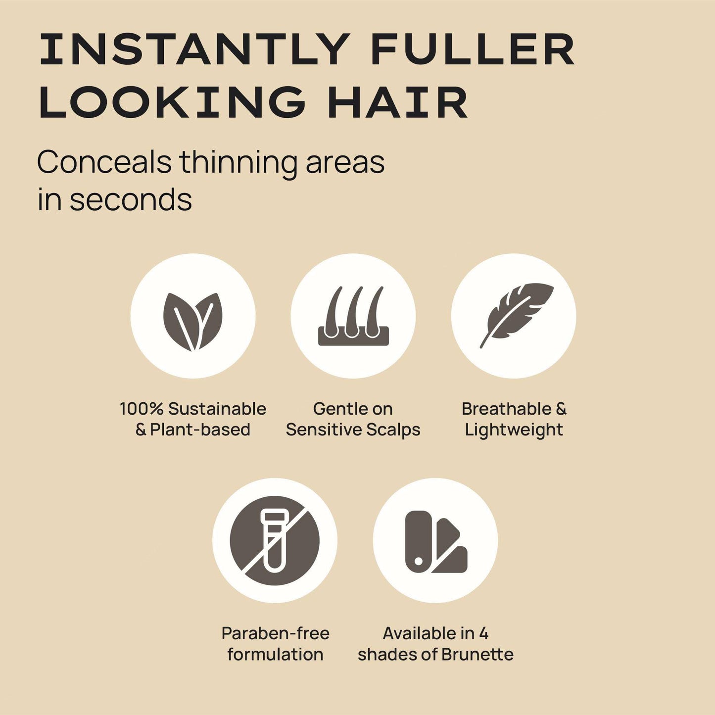 Style Edit Hair Building Fibers for Thinning Hair | Conceals Receding Hairlines, Fine Hair & Bald Spots for Fuller looking hair, 100% Plant-Based Thickening Powder for Men & Women, Light Brown 0.88oz