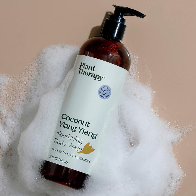 Coconut Ylang Ylang Natural Body Wash - Sulfate-Free 16 oz | Sweet Tropical Scent for All Skin Types