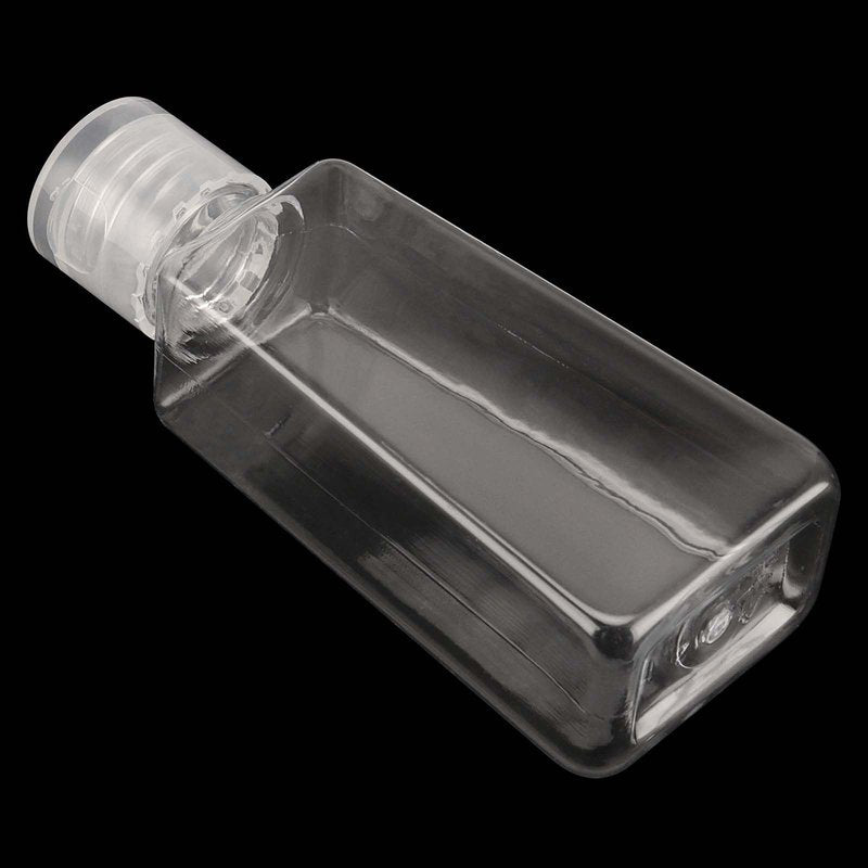 JAPCHET 80 PCS 2 oz Plastic Empty Bottles with Flip Cap, Refillable Travel Size Bottles Small Portable Flip Cap Containers for Lotion, Essential Oils, Shampoo and Toiletries