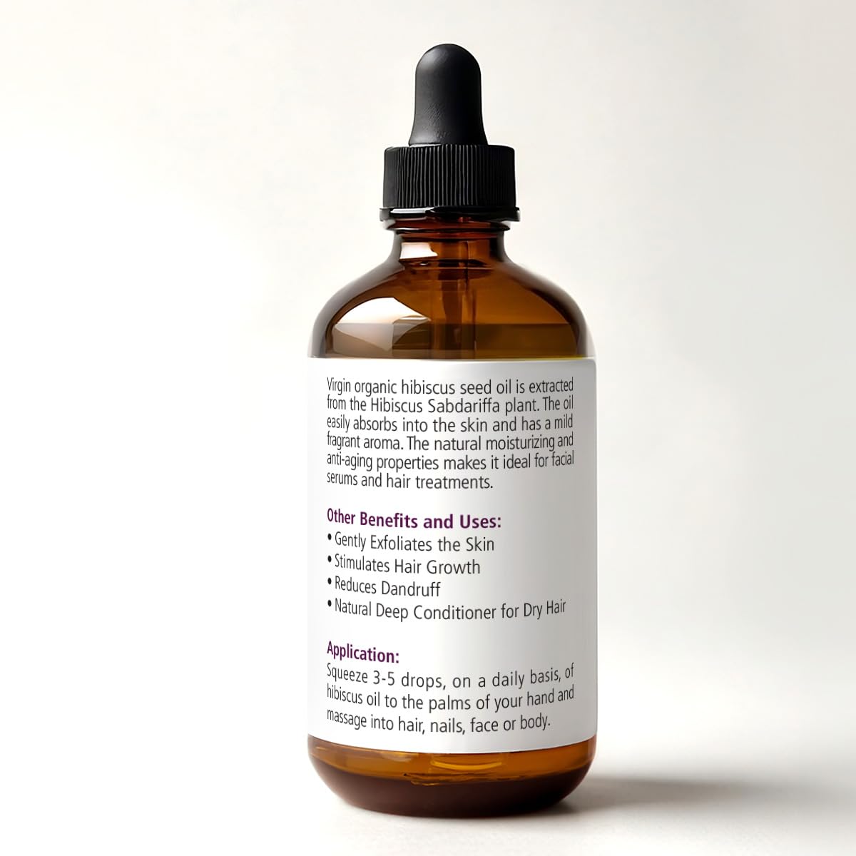 Renewalize Virgin Organic HIBISCUS SEED OIL | Unrefined Cold Pressed 100 Percent Pure | Large 4 fl oz bottle | All Natural Anti Aging and Hair Growth oil