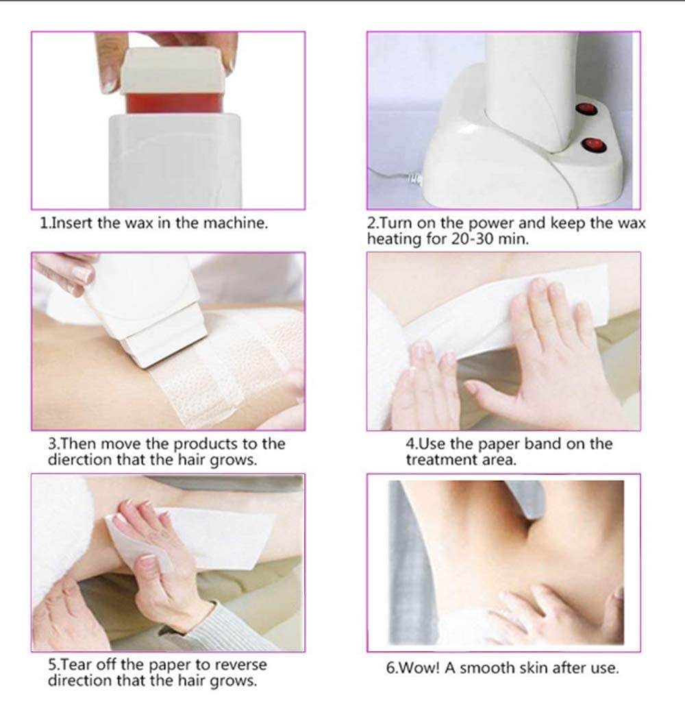 Nynelly Wax Warmer Kit for Hair Removal, Double Depilatory Wax Heater with Heater Base for Hair leg, Armpit, Bikini