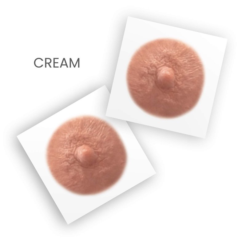 TataTattoos Temporary Realistic Nipple/Areola Tattoos – Non-Surgical for Mastectomy Recovery – for Post Breast Cancer Surgery (Cream, Small (Pack of 20))