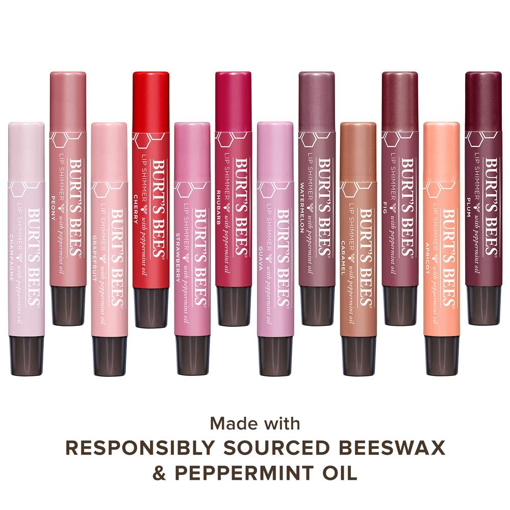 Burt's Bees 100% Natural Moisturizing Lip Shimmer, Grapefruit - 1 Tube