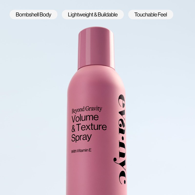 Eva NYC Volume and Texture Spray - Infused with Vitamin E Known to Promote Shine - Lightweight, Touchable Feel and Non-Sticky - Adds Body and Volume - Fine to Medium Hair - Lavender Scent - 5.3 fl oz