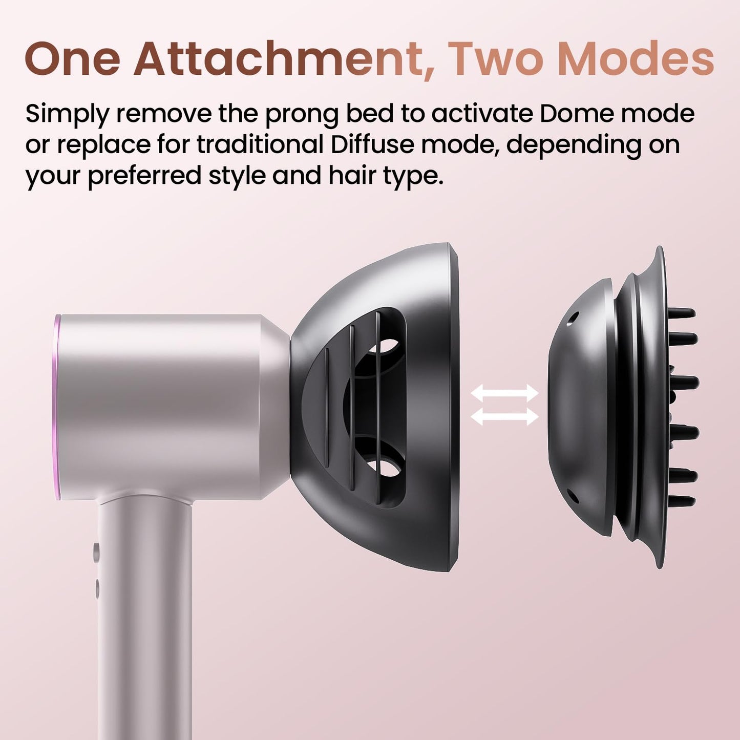 Upgrated Diffuser Nozzle 2 in 1 for Dyson Supersonic Hair Dryer, Wave + Curl Diffuser for HD01 HD02 HD03 HD04 HD08 HD15 HD16, Attachemnt Tools Accessaries Parts No 973924-01