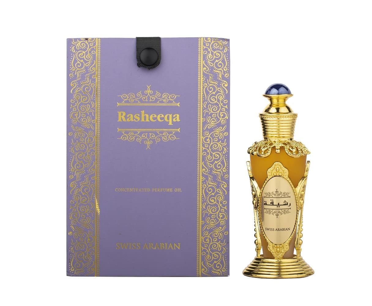 Swiss Arabian Rasheeqa - Luxury Products from Dubai - Long Lasting Personal Perfume Oil - A Seductive, Exceptionally Made, Signature Fragrance - The Luxurious Scent of Arabia - 0.6 oz.