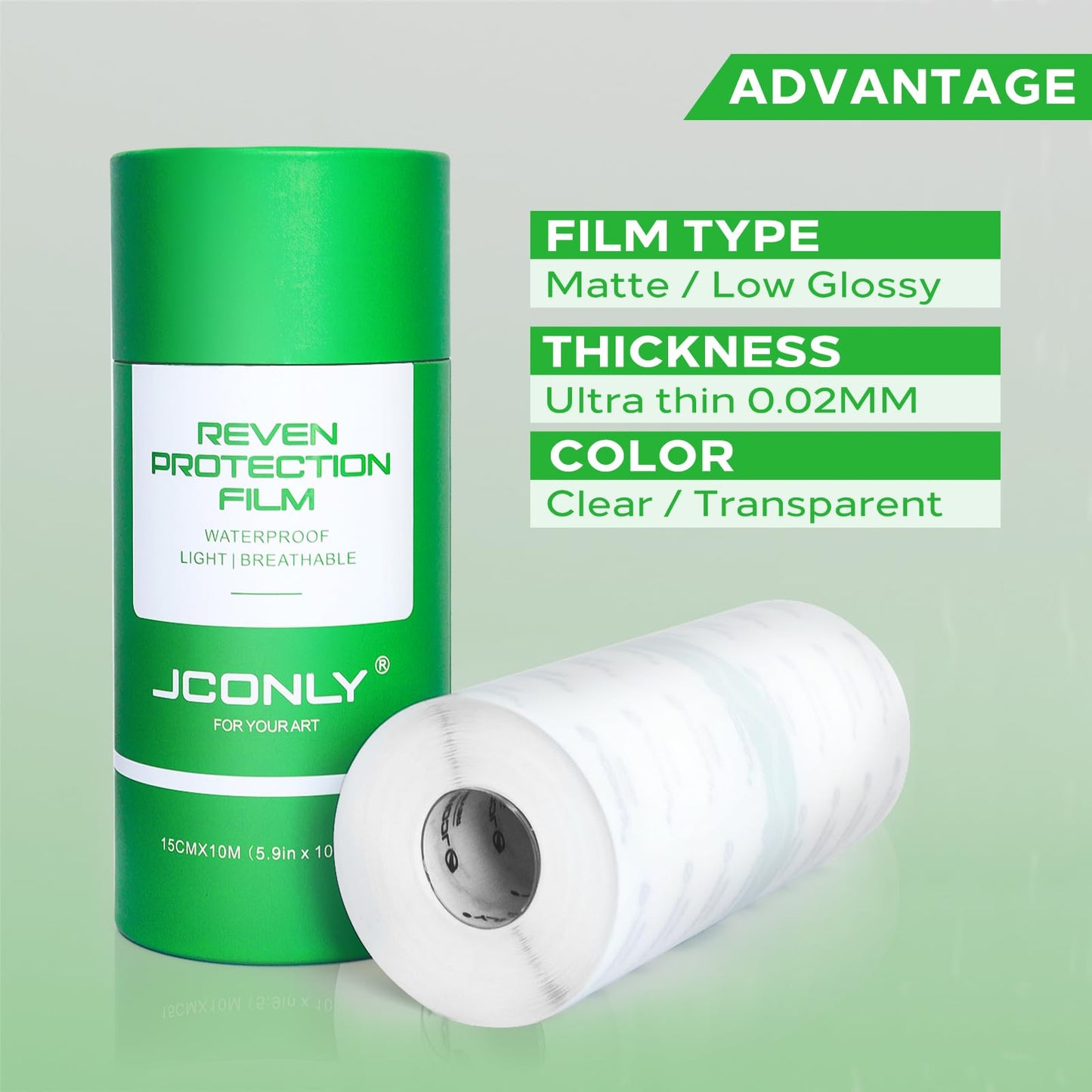 Tattoo Aftercare Bandage 5.9 Inches x 10.9 Yard Second Skin Tattoo Cover Up Patch 0.02MM Tattooing Protection Film Roll Transparent Waterproof Aftercare Wraps for Healing Skin Recovery Film