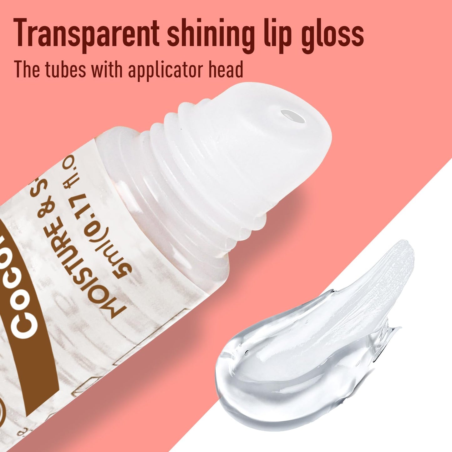 AZEN 60 Pack Lip Gloss Set, Clear Lip Gloss Bulk, Lip Oil for Dry Cracked Lips Moisturizing Hydrating Nourishing with Vitamin E, Mothers Day Gifts for Women