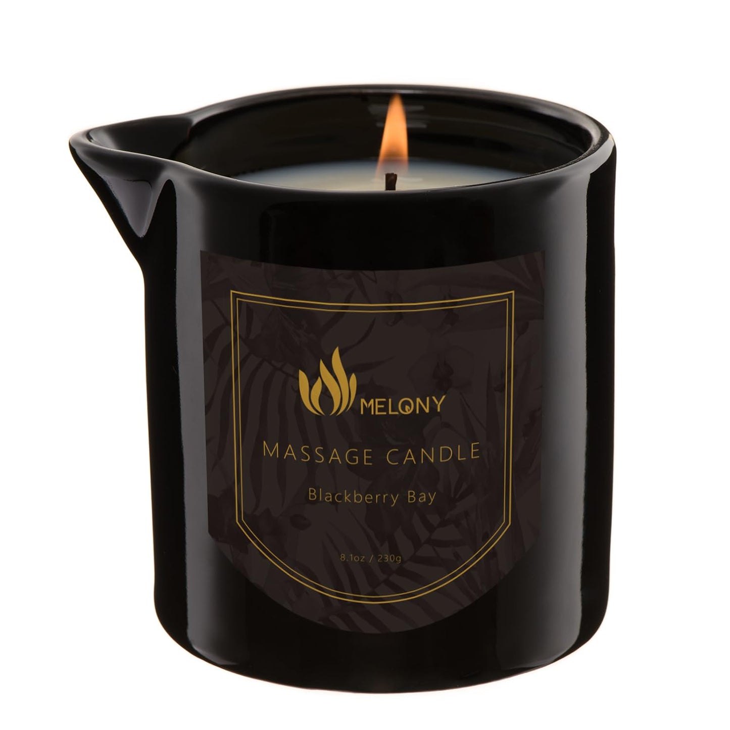 MELONY Massage Candle | Gentle Softening for Nourished, Hydrated, Balanced Skin | 230 g / 8.1 oz (BlackBerry & Bay)