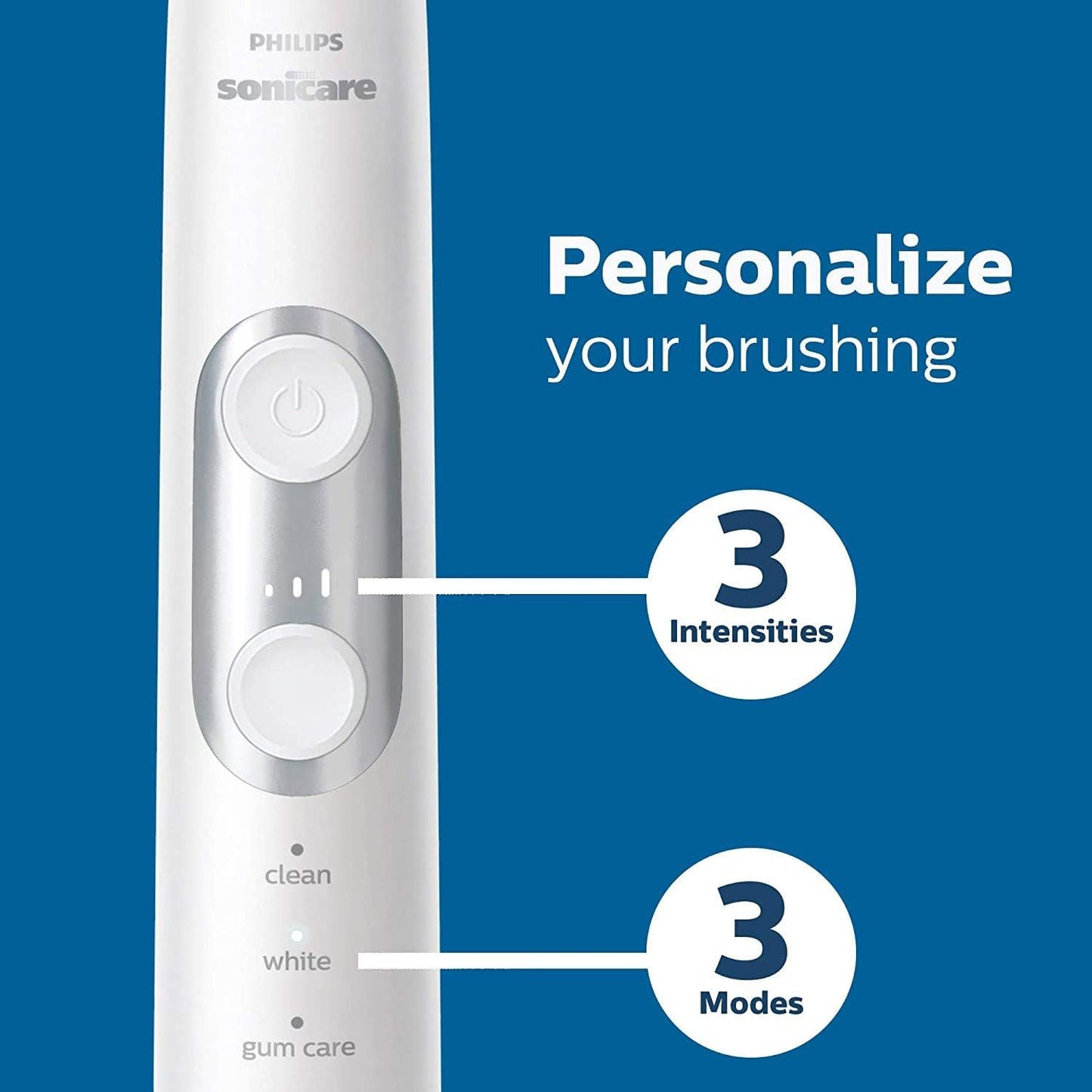Philips Sonicare Electric Toothbrush - ProtectiveClean 6100 with Pressure Sensor & 3 Modes | Deep Purple, Model HX6471/03