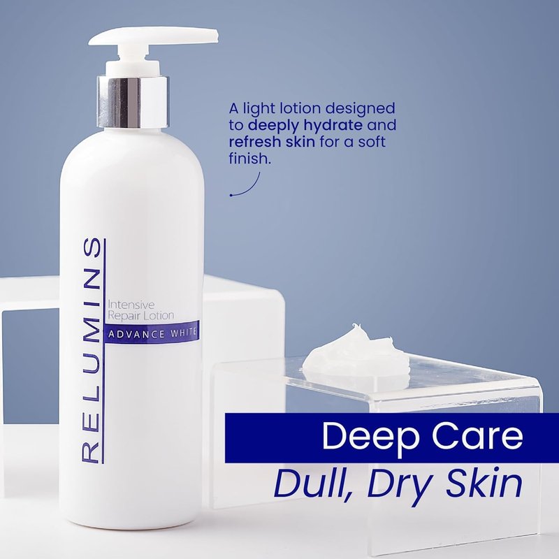 Relumins Advanced Hydrating Repair Lotion – Deep Moisturization with Argan Oil and Clair Blanche Complex for Smooth, Soft, Revitalized Skin, Glowing Summer Skin – 300ml Daily Lotion