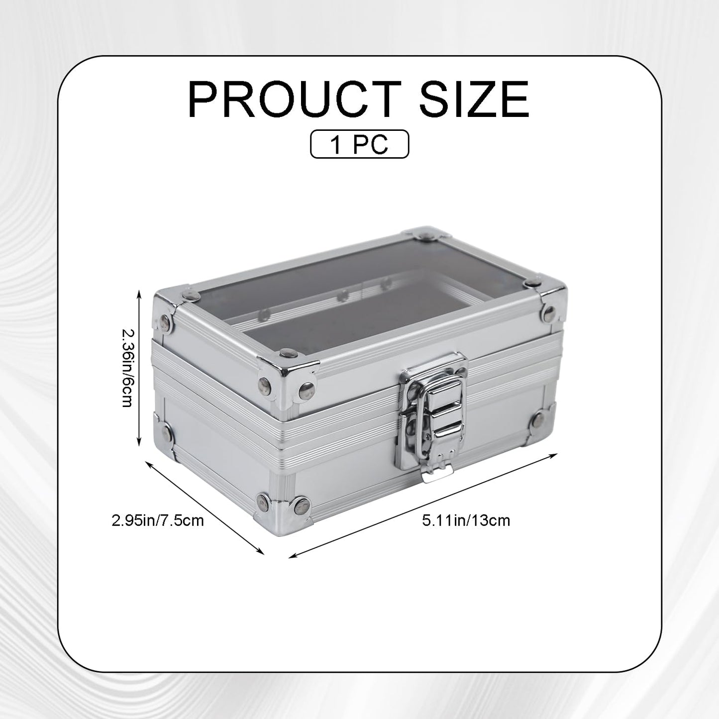 ASUNFO 50 Holes Nail Drill Bit Holder Storage Box Case Nail Polishing Heads Holder Organizer Container for Salon Nail Grinding Head