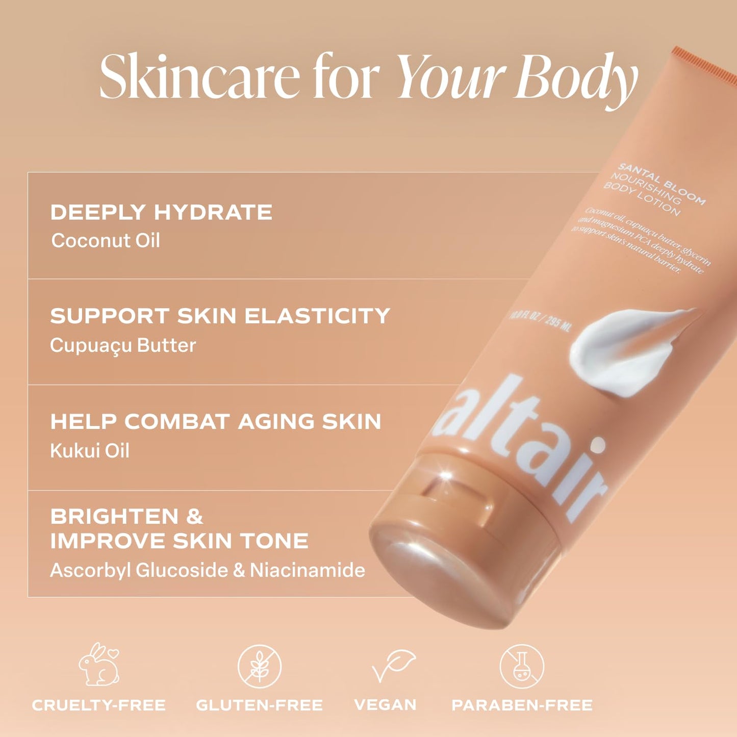 Saltair Body Lotion - Moisturizing Lotion for Dry Skin | Santal Bloom Scented Hydrating Cream, 2x 10oz Tubes