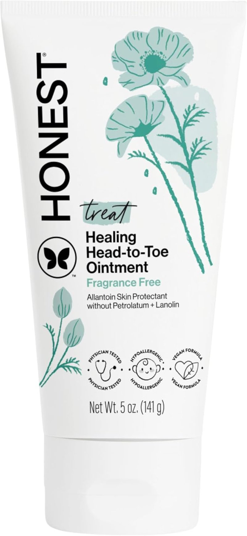 Head to Toe Multi-Purpose Healing Ointment - Hypoallergenic, Fragrance-Free, Vegan | 5 oz for Sensitive Skin