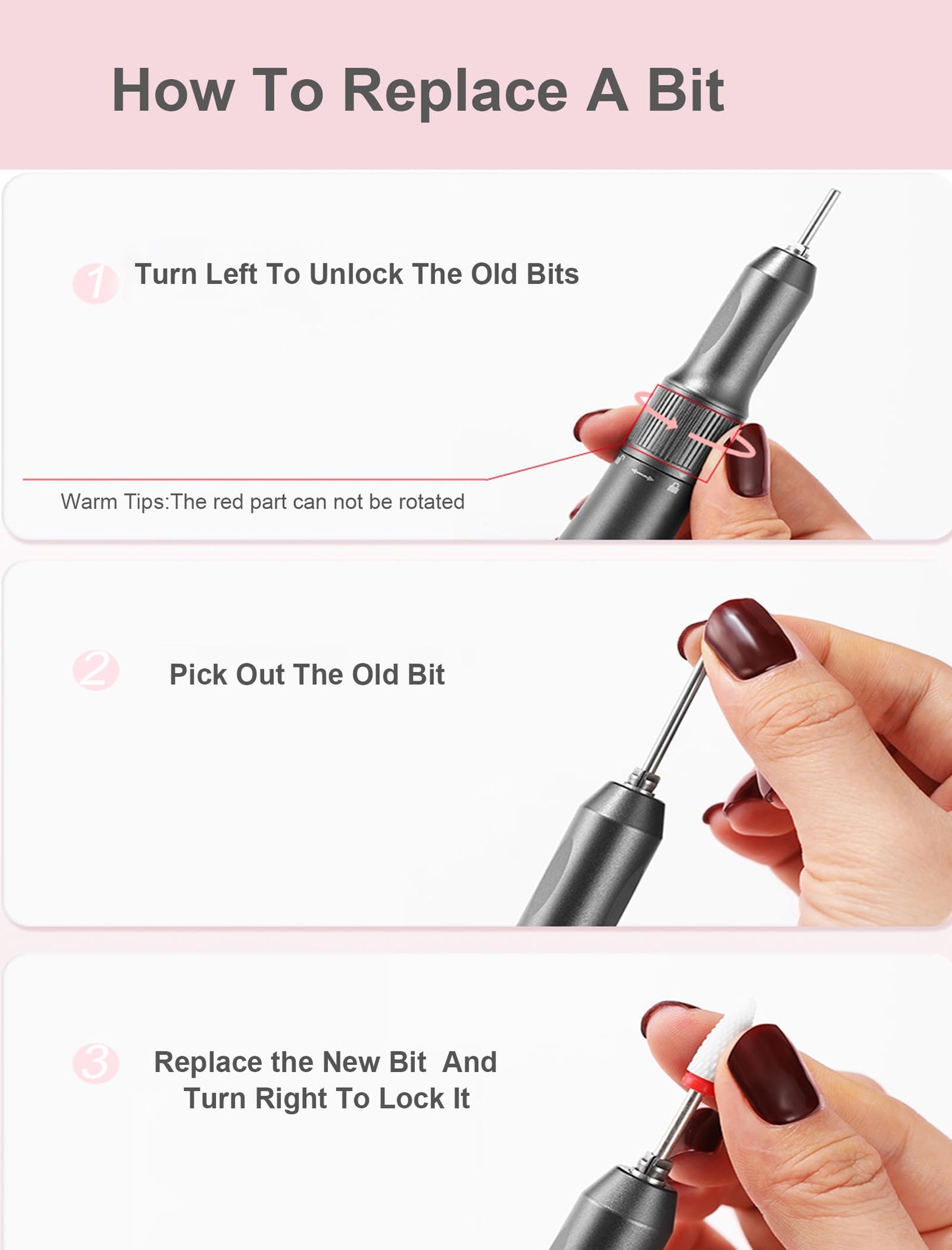 Cordless Electric Nail Drill Machine with Nail Lamp, 2 in 1 Nail File Kit 35000RPM Professional Portable Rechargeable E File for Acrylic Polish Gel Removal Manicure Pedicure Set
