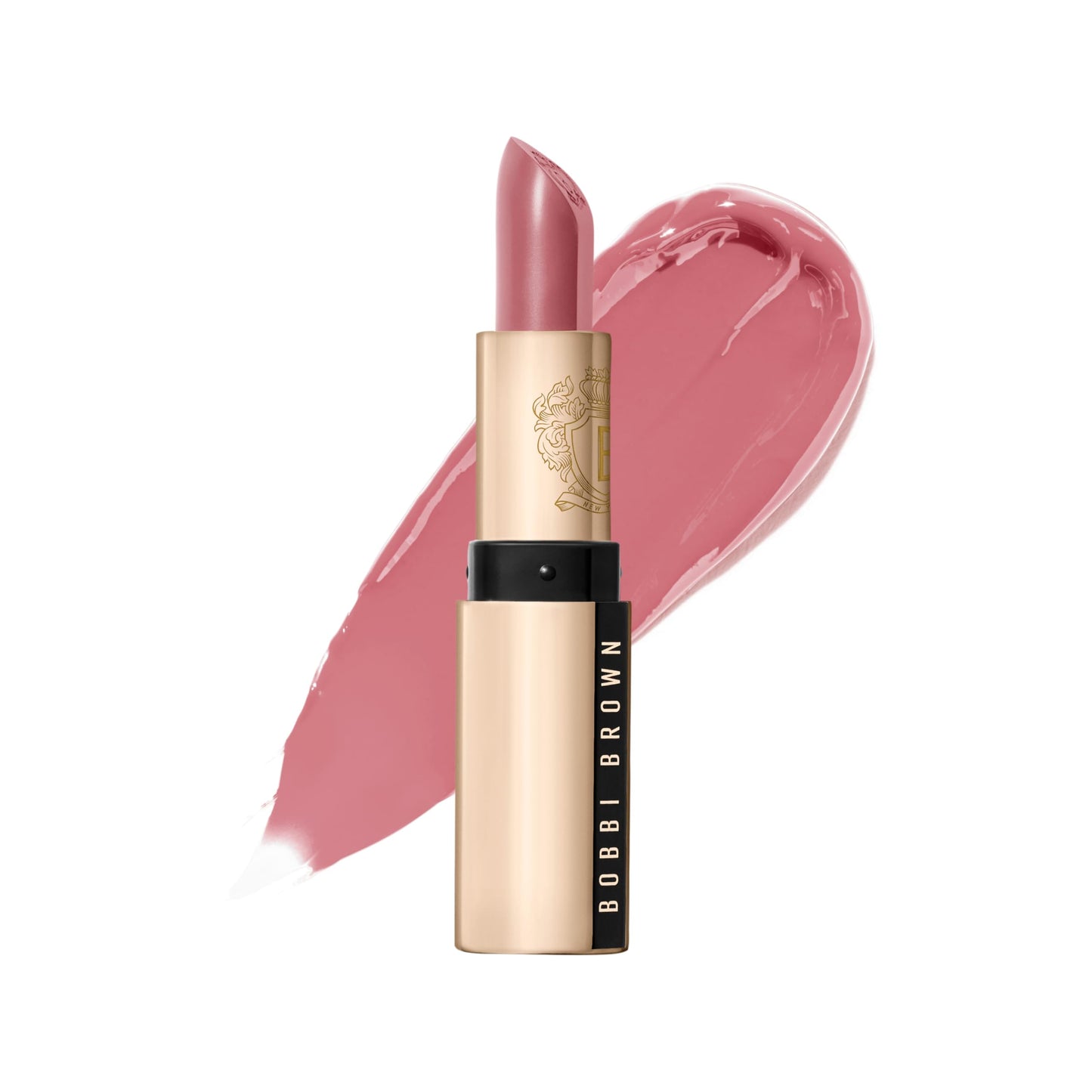Bobbi Brown Luxe Lipstick | Bold, Skincare-Infused Lipstick for Rich Satin Finish | Chamomile Oil & Jasmine Flower Wax, 0.12 Ounce, Pink Cloud