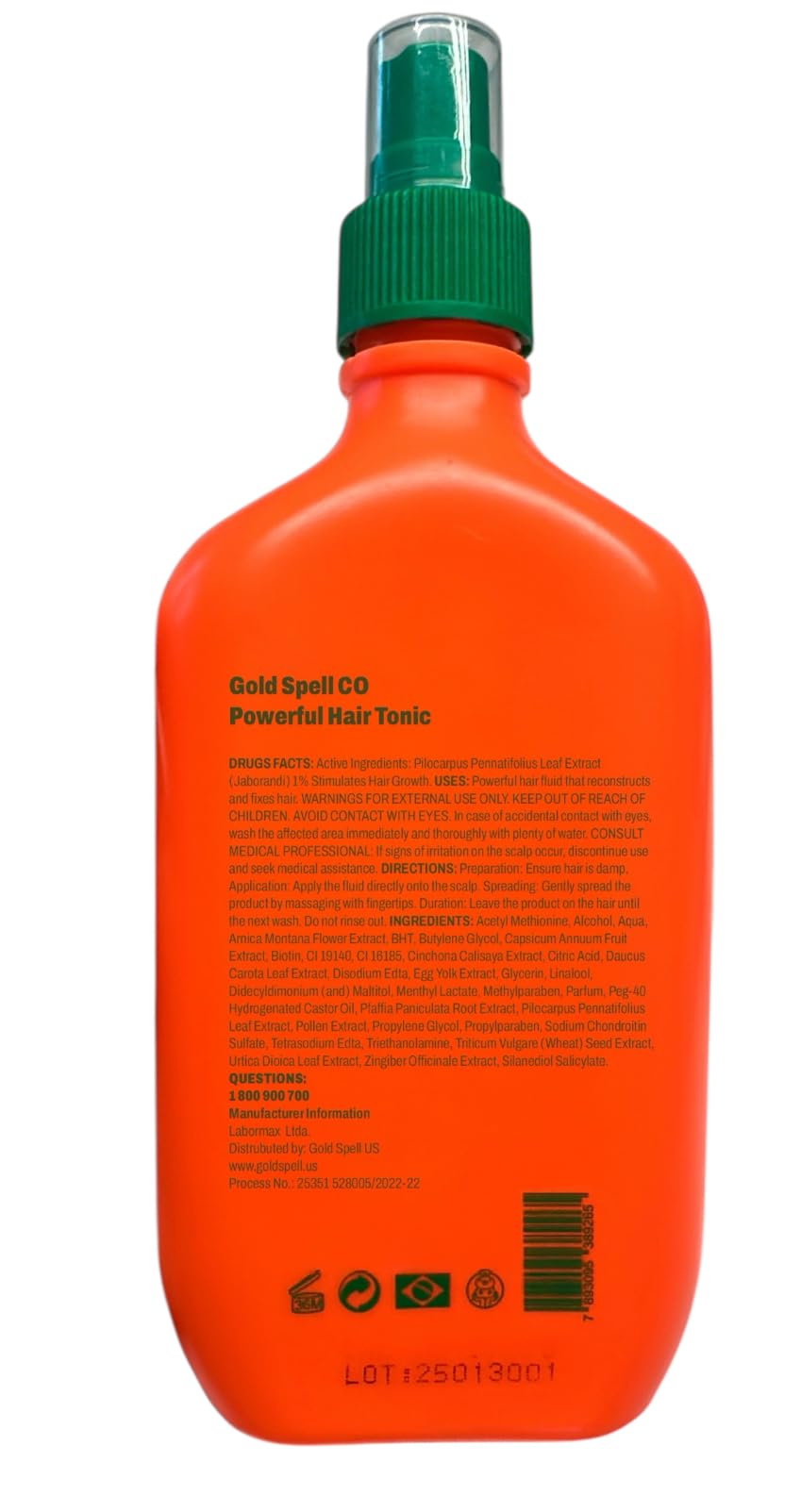 Powerful Hair Tonic By Gold Spell - 8.45 Fl Oz | Lightweight Leave-In for Healthy-Looking Hair