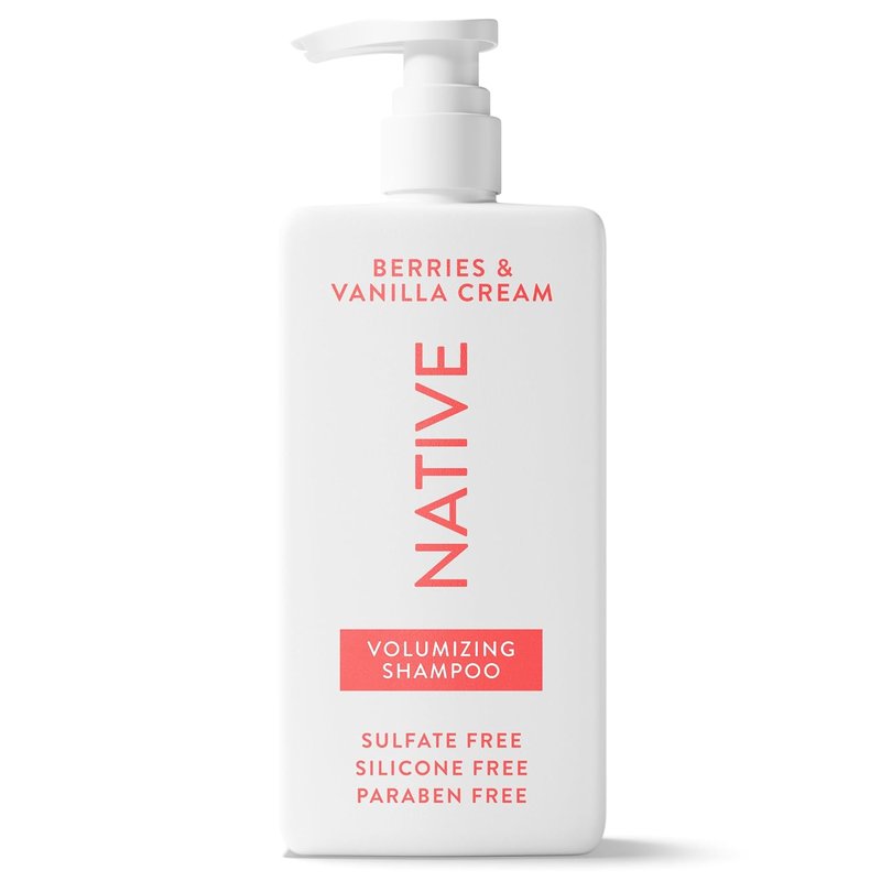 Native Volumizing Shampoo - Berries & Vanilla Cream | 16.5 fl Oz for Fuller Hair