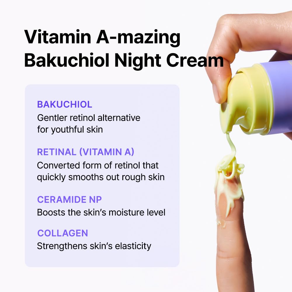 BY WISHTREND Bakuchiol Mighty Duo | Vitamin Amazing Bakuchiol Night Cream 30mL & Pore Smoothing Bakuchiol Serum 30mL